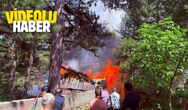 Osmaniye Yayla Evinde Korkutan Yangın!
