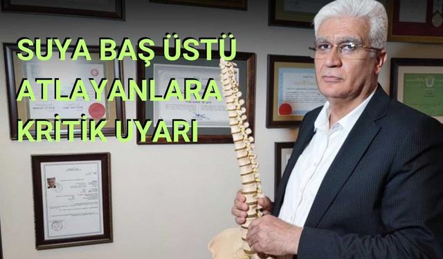 Suya Baş Üstü Atlayanlara Kritik Uyarı
