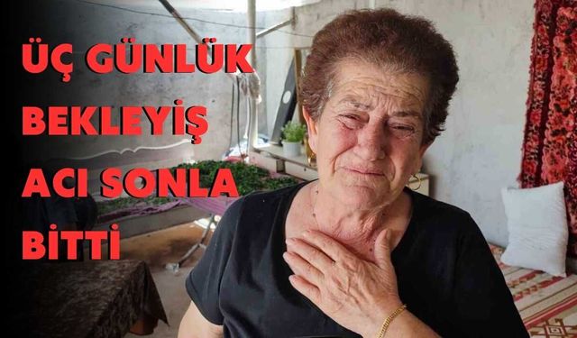 Üç Günlük Bekleyiş Acı Sonla Bitti