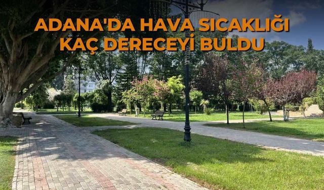 Adana'da hava sıcaklığı kaç dereceyi buldu