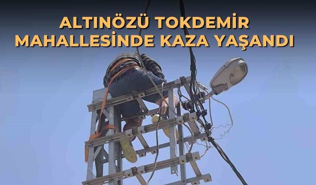 Altınözü Tokdemir Mahallesinde kaza yaşandı