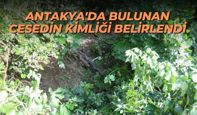 Antakya'da bulunan cesedin kimliği belirlendi