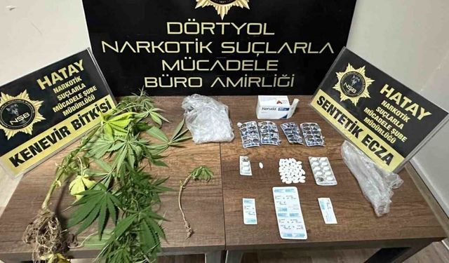 Dörtyol ilçesindeki yasaklı madde operasyonu gerçekleşti