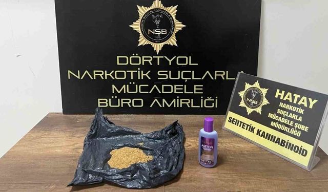 Dörtyol ilçesindeki yasaklı madde operasyonu gerçekleşti