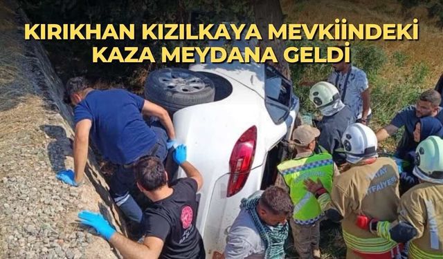 Kırıkhan Kızılkaya mevkiindeki kaza meydana geldi