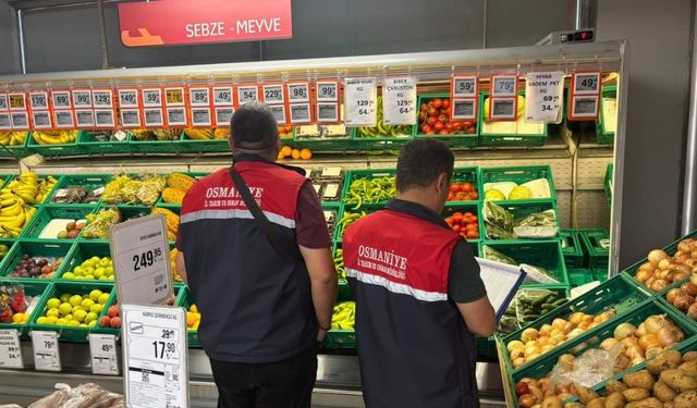 Osmaniye'de Gıda Fiyatlarına Sıkı Markaj