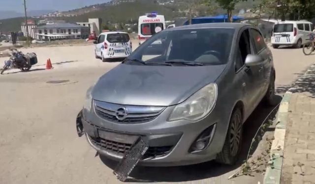 Osmaniye'de Otomobil ile Motosiklet Çarpıştı, 1 Yaralı
