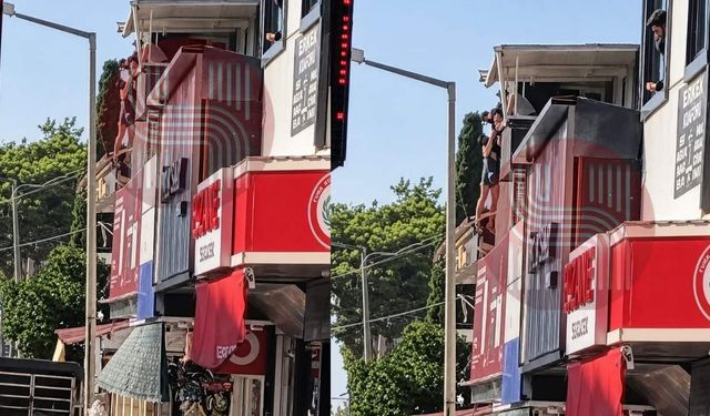Osmaniye’de polisten kaçtı, çatıya çıkıp atlamak istedi!