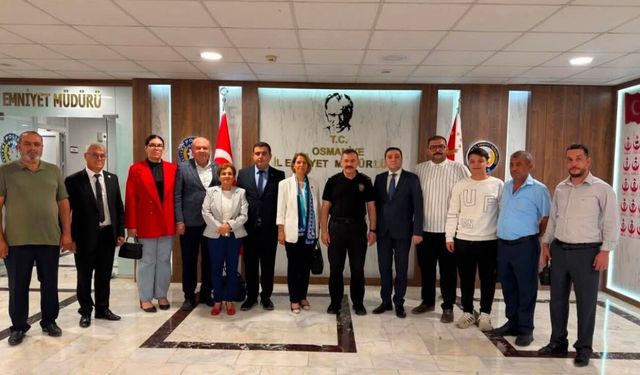 CHP Osmaniye Yönetimi, Emniyet Müdürü Sarıbuva ile Bir Araya Geldi