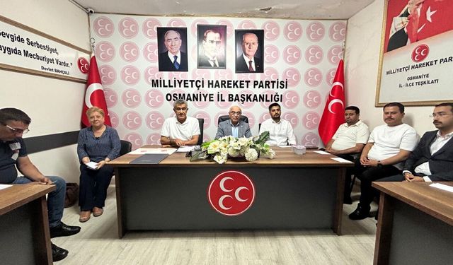 MHP Osmaniye İl Kongresi'nin Tarihi Belli Oldu