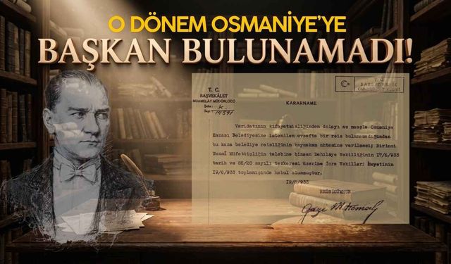 1933 den Bu güne Tarihi Osmaniye Vesikası