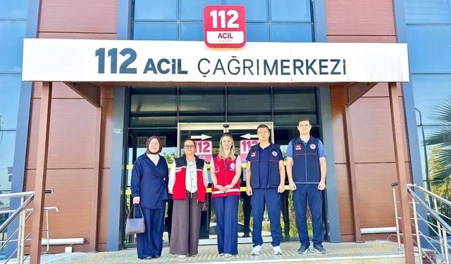 Çocuklardan Osmaniye 112 Acil Çağrı Merkezi’ne Anlamlı Ziyaret