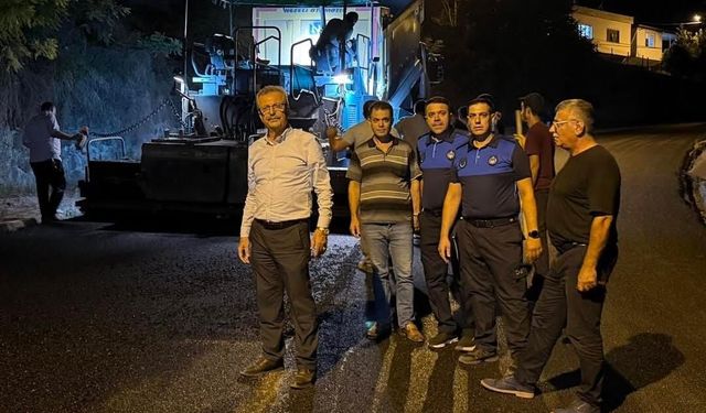Ellek’te Ulaşımı Rahatlatacak Gece Mesaisi