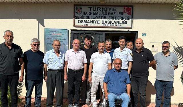 Osmaniye İl Jandarma'dan Şehit ve Gazi Derneğine Anlamlı Ziyaret