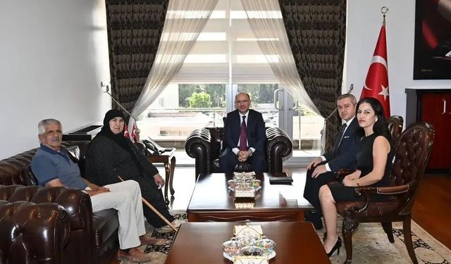 Şehit İbrahim Etiz’in Ailesinden Vali Serdengeçti’ye Ziyaret
