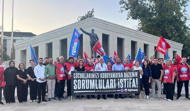 Yeni Parti Osmaniye Teşkilatı Eğitim-İş’in Basın Açıklamasında Yer Aldı