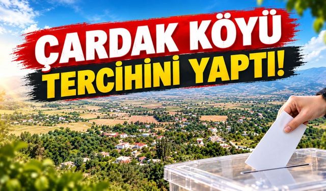 Çardak Köyünde kritik oylama tamamlandı, fark sadece 36 oy!