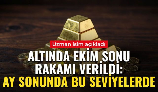 Zafer Ergezen altın için ekim sonu rakamını verdi: 'Ay sonunda bu seviyelerde...'