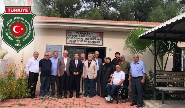 MHP Osmaniye İl Başkanlığından Şehit Aileleri ve Gaziler Derneğine Ziyaret