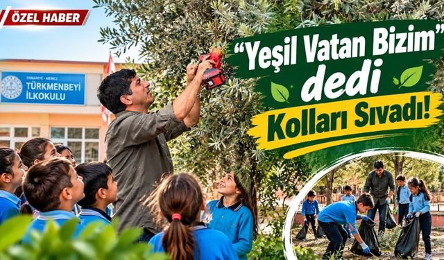 Osmaniye’de Anlamlı Etkinlik! Türkmenbeyi İlkokulu Öğrencileriyle "Yeşil Vatan" İçin El Ele!
