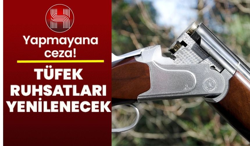 Av Tüfekleri İçin Ruhsat Uyarısı!