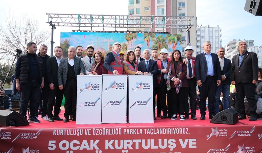 5 Ocak Kurtuluş ve Özgürlük Parkı’nın temeli atıldı