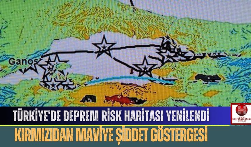 Türkiye'de Deprem Risk Haritası Yenilendi, Kırmızıdan Maviye Şiddet Göstergesi