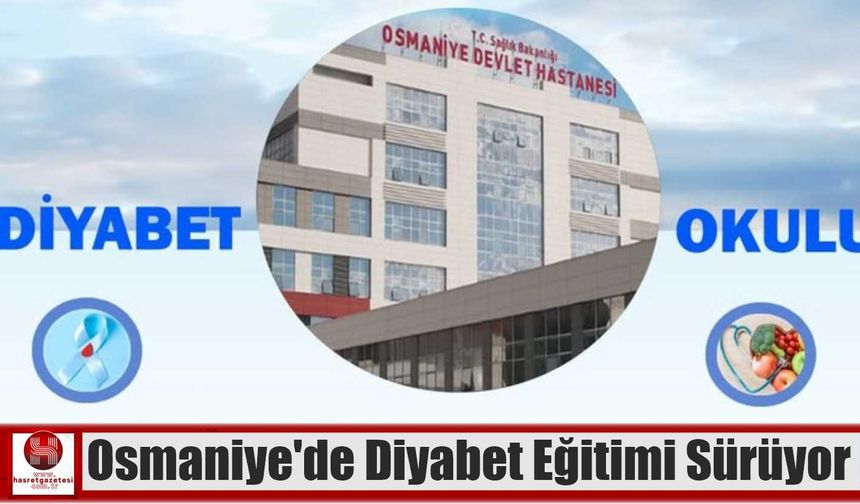 Osmaniye’de Diyabet Eğitimi Sürüyor