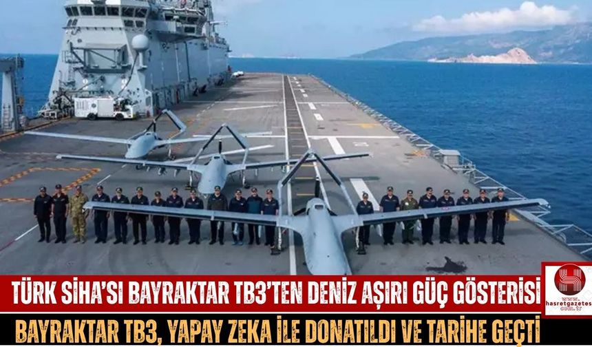 Bayraktar TB3, TCG Anadolu’ya Yapay Zeka ile Otomatik İniş Yaptı