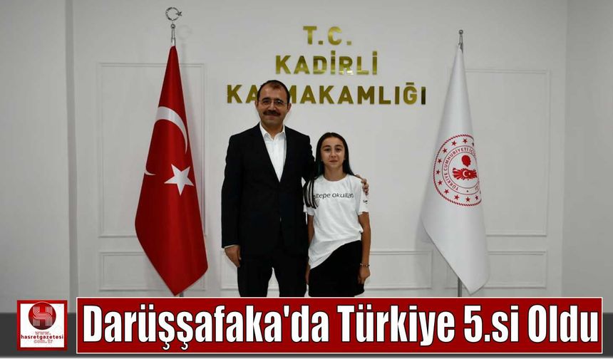 Darüşşafaka’da Türkiye 5.si Oldu