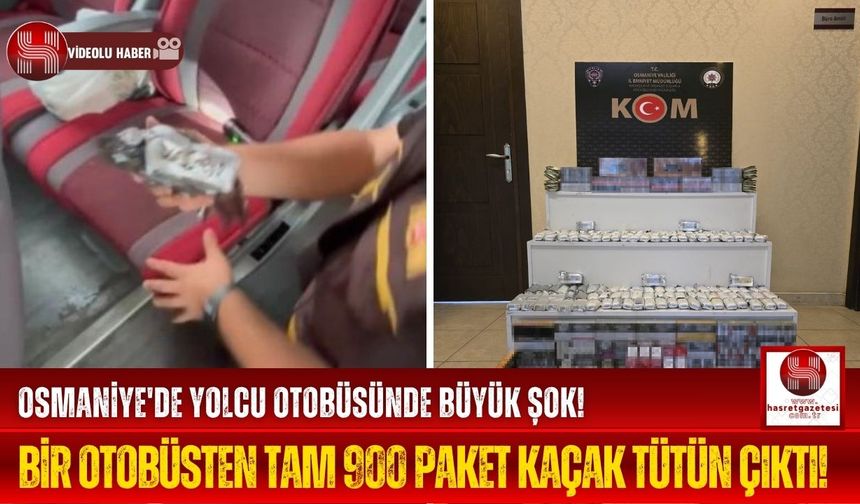 Osmaniye Emniyeti'nden Büyük Operasyon! Yolcu Otobüsünde Çok Sayıda Kaçak Ürün Bulundu!