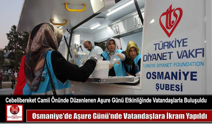 Cebelibereket Camii Önünde Düzenlenen Aşure Günü Etkinliğinde Vatandaşlarla Buluşuldu