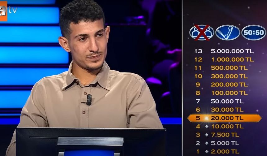Kim Milyoner Olmak İster’de dikkat çeken an: Osmaniye’li Celal’in joker tercihi olay oldu