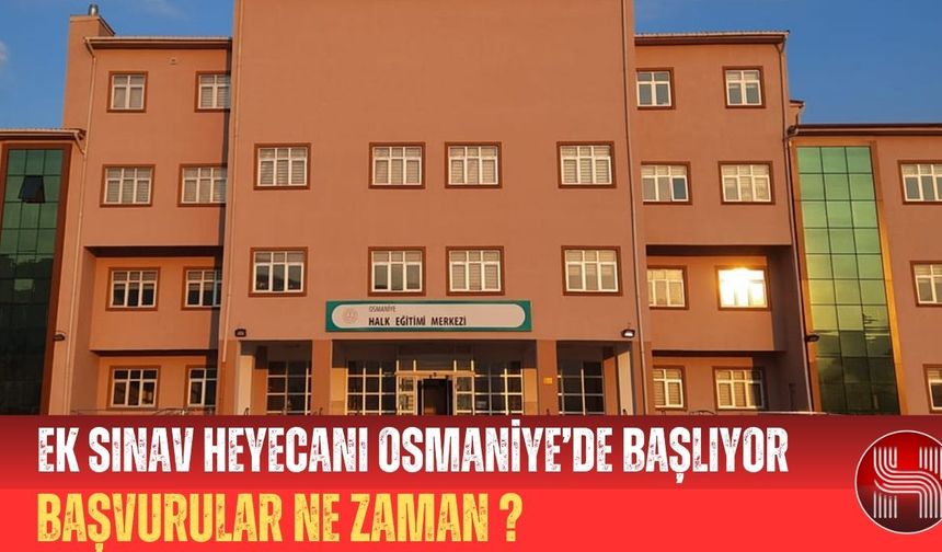 Osmaniye Halk Eğitim Merkezi’nden Üniversite Adaylarına Büyük Müjde!