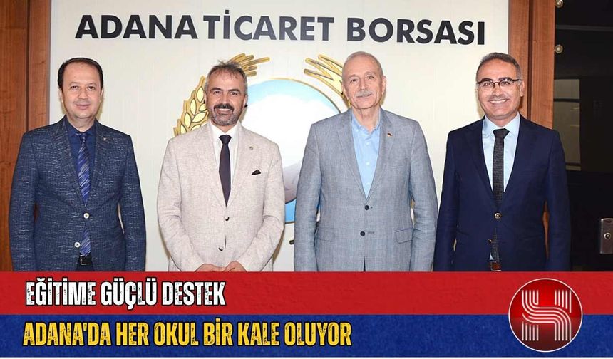 Adana'da örnek buluşma: Eğitime verilen destek büyüyor