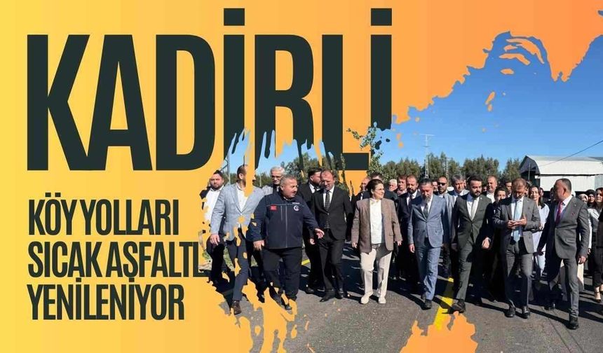 Kadirli’de Köy Yolları Sıcak Asfaltla Yenileniyor