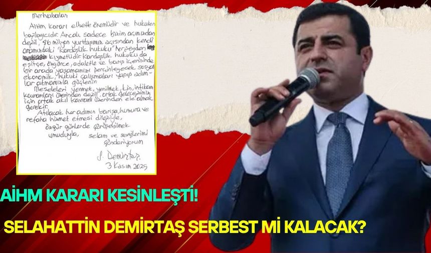 AİHM Kararı Kesinleşti, Selahattin Demirtaş Serbest mi Kalacak?