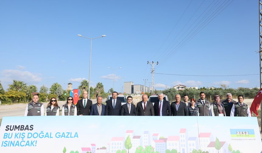 Sumbas’ta Doğal Gaz Dönemi Başladı, Altyapı Çalışmaları Törenle Başlatıldı