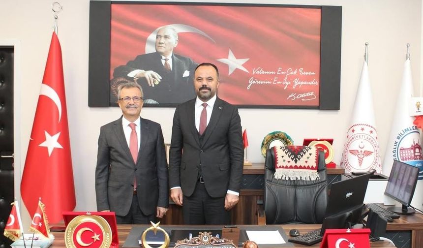 Düziçi Belediyesi Ellek Belediye Başkanı Abbas Yeşildemir’den, Başhekim Doç. Dr. Hakan Hakkoymaza Hayırlı Olsun Ziyareti