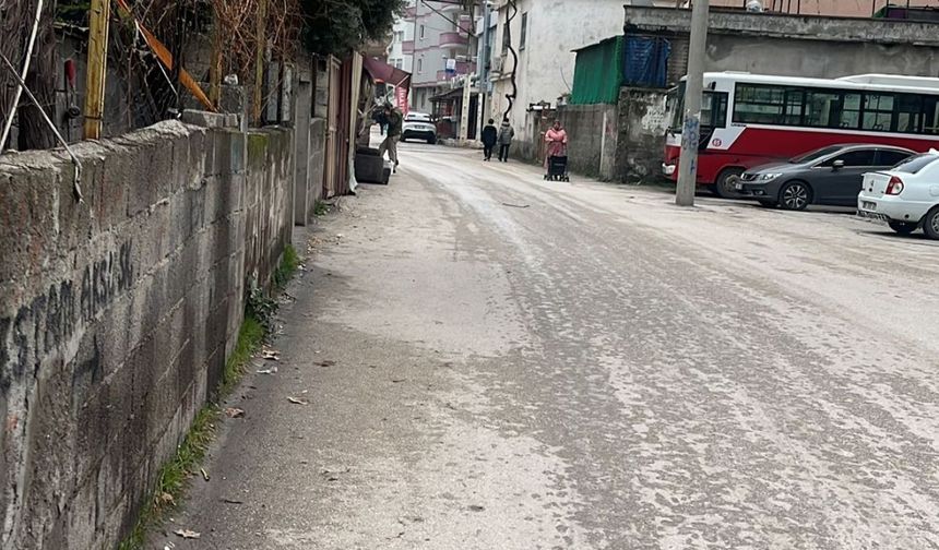 Osmaniye’de kaldırımı olmayan mahalle!