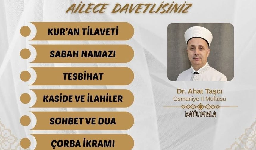 Sabah Namazında Birlik ve Beraberlik, Osmaniye’de Buluşmalar Devam Ediyor