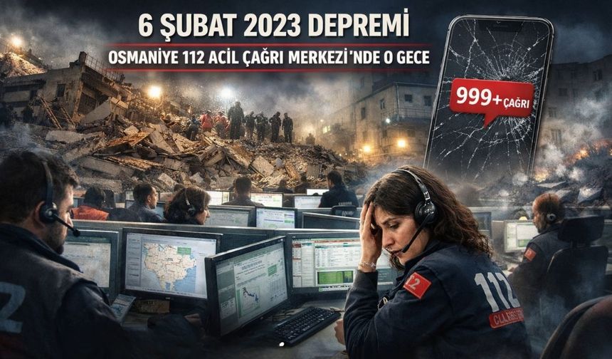 6 Şubat depremlerinin 3. yılında Osmaniye 112’nin görünmeyen tanıklığı