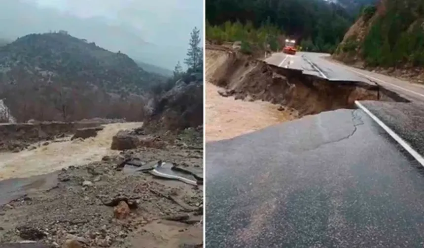 Adana’da Sağanak Felaketi Göksu Taştı, Kozan–Kayseri Yolu Çöktü