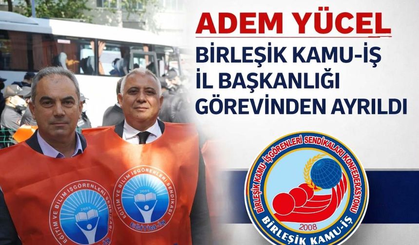 Birleşik Kamu-İş Osmaniye’de Başkan Değişimi