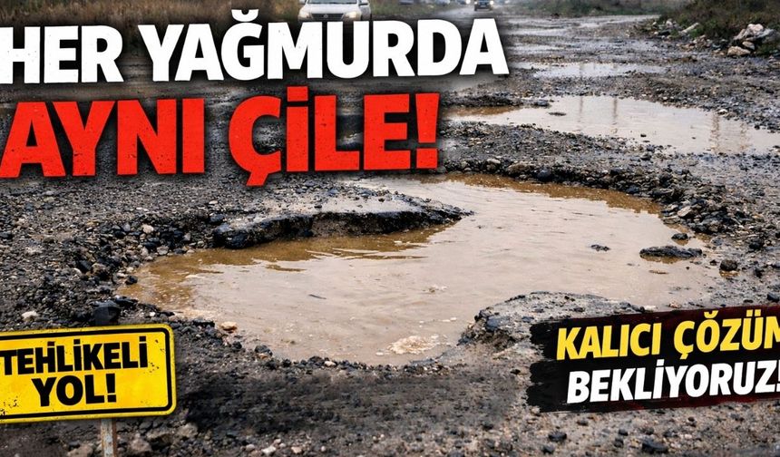 Dervişli Köyü'nde Ulaşım Çilesi: Her Yağmurda Çukur Yollar Göle, Araçlar Hurdaya Dönüyor!