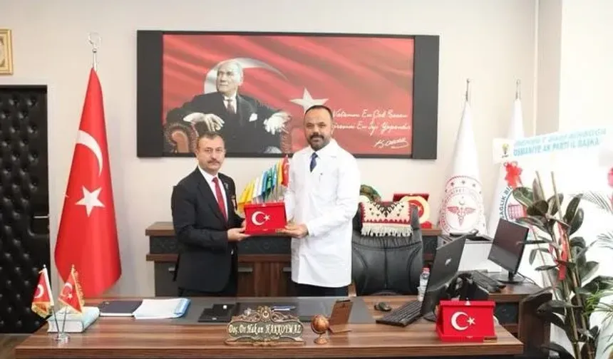 Harp Malulü Gaziler ve Şehit Ailelerinden Başhekim Hakkoymaz’a Ziyaret