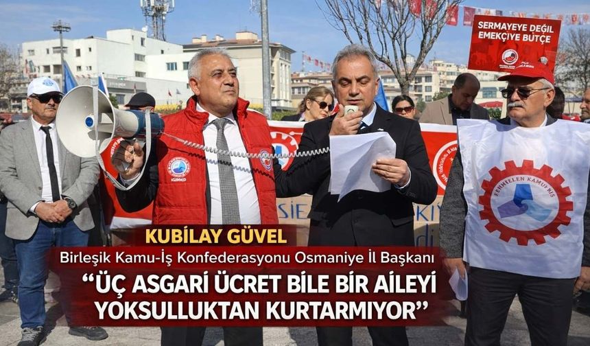 Osmaniye Birleşik Kamu-İş Ocak 2026 Açlık ve Yoksulluk Sınırı Verilerini Açıkladı