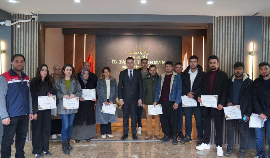 Osmaniye Kırsal Dezavantajlı Alanlar Kalkınma Projesi’nde Genç Girişimci Eğitimi Tamamlandı