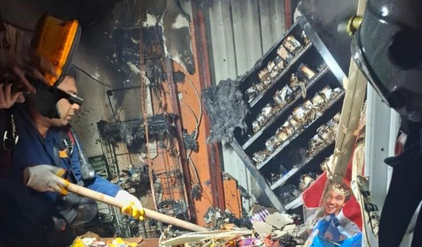 Osmaniye’de Korku Dolu Dakikalar: Alevler Marketten Yükseldi!