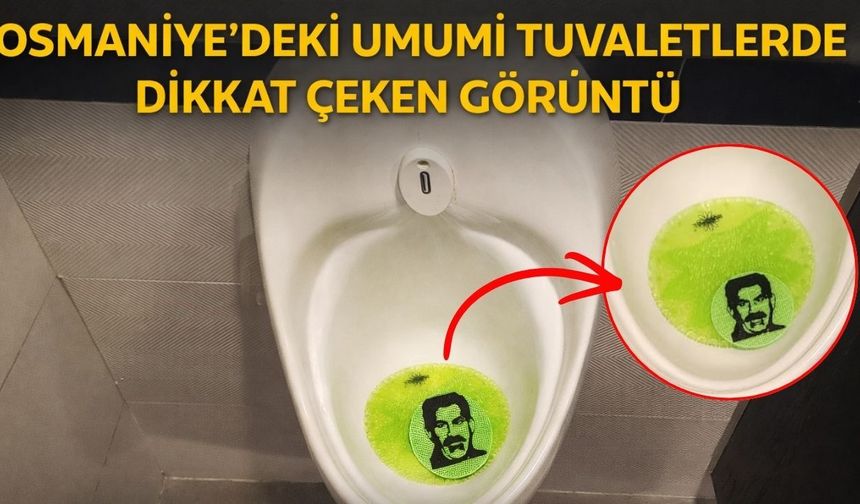 Osmaniye'de Gündem Olan Görüntüler: Pisuvarlarda Öcalan Figürü!